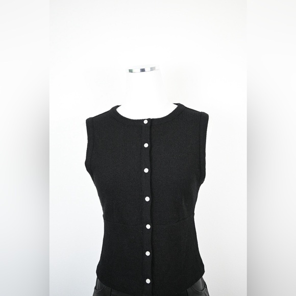 Madewell Knit Terry Vest Split Crew Neck - Picture 8 of 9